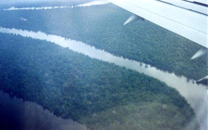 Flying over the Amazon Basin