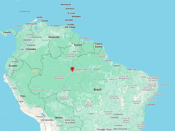 Amazon River basin, Brazil and Peru