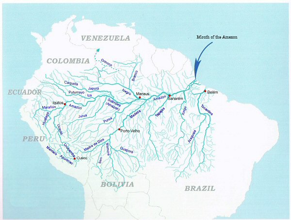 Drainage Network of the Amazon River